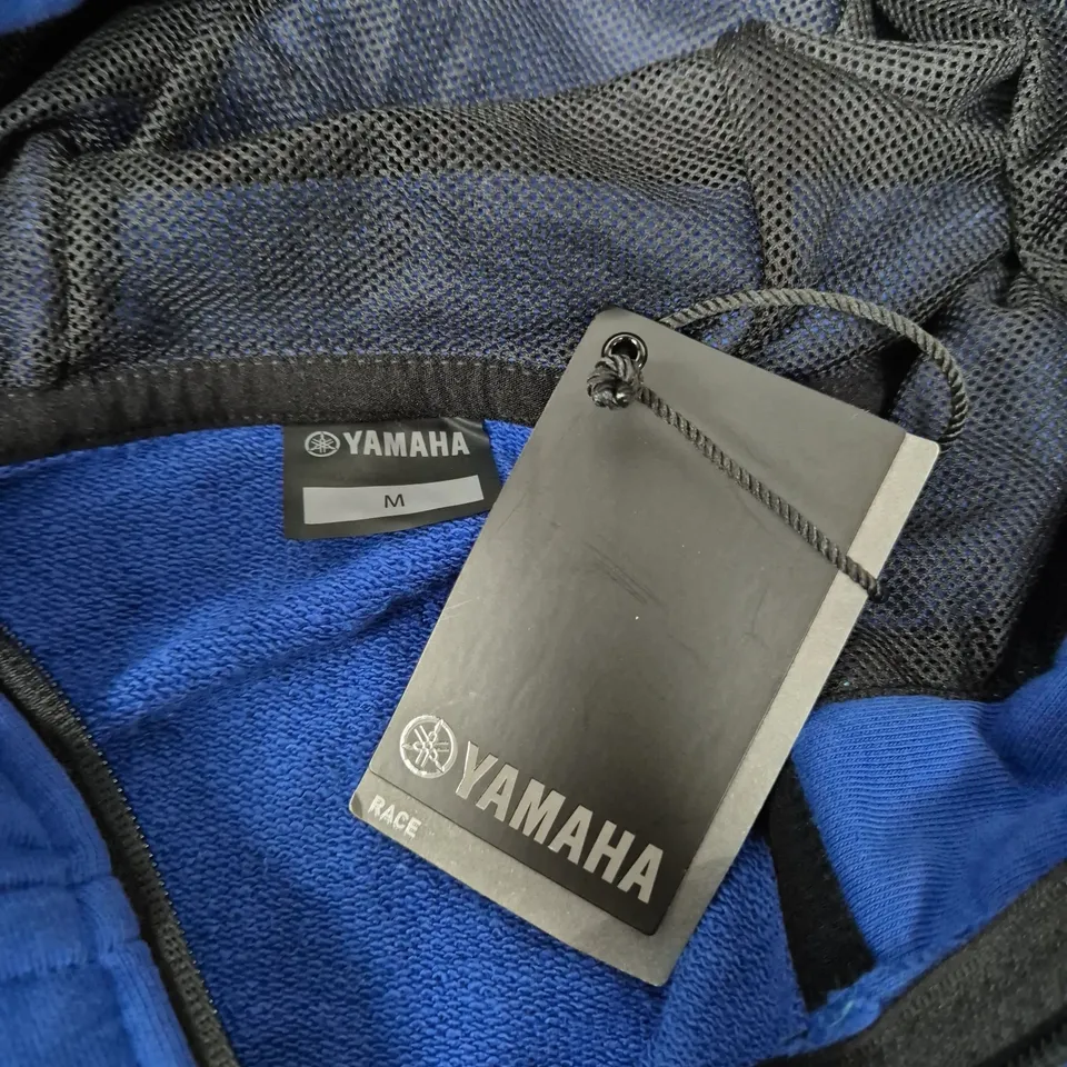 YAMAHA ZIP HOODIE IN BLUE - MEDIUM