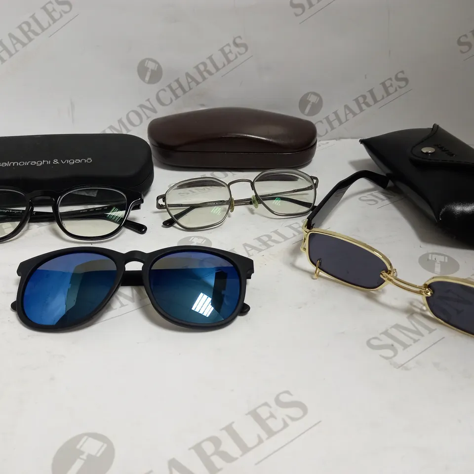 LOT OF APPROXIMATELY 20 ASSORTED EYEWEAR ITEMS, TO INCLUDE SPECTACLES, SUNGLASSES, CASES, ETC