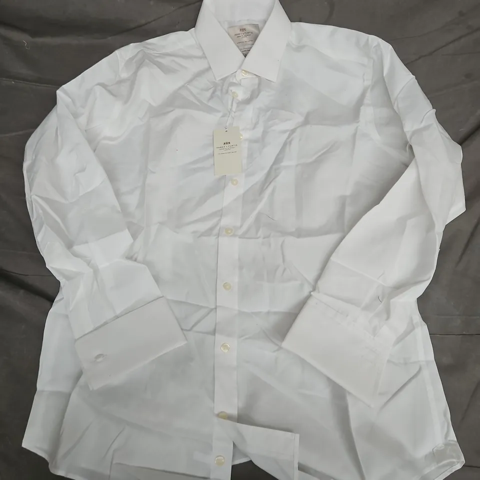 HAWES & CURTIS ST JAMES SLIM FIT SHIRT IN WHITE - 16/34