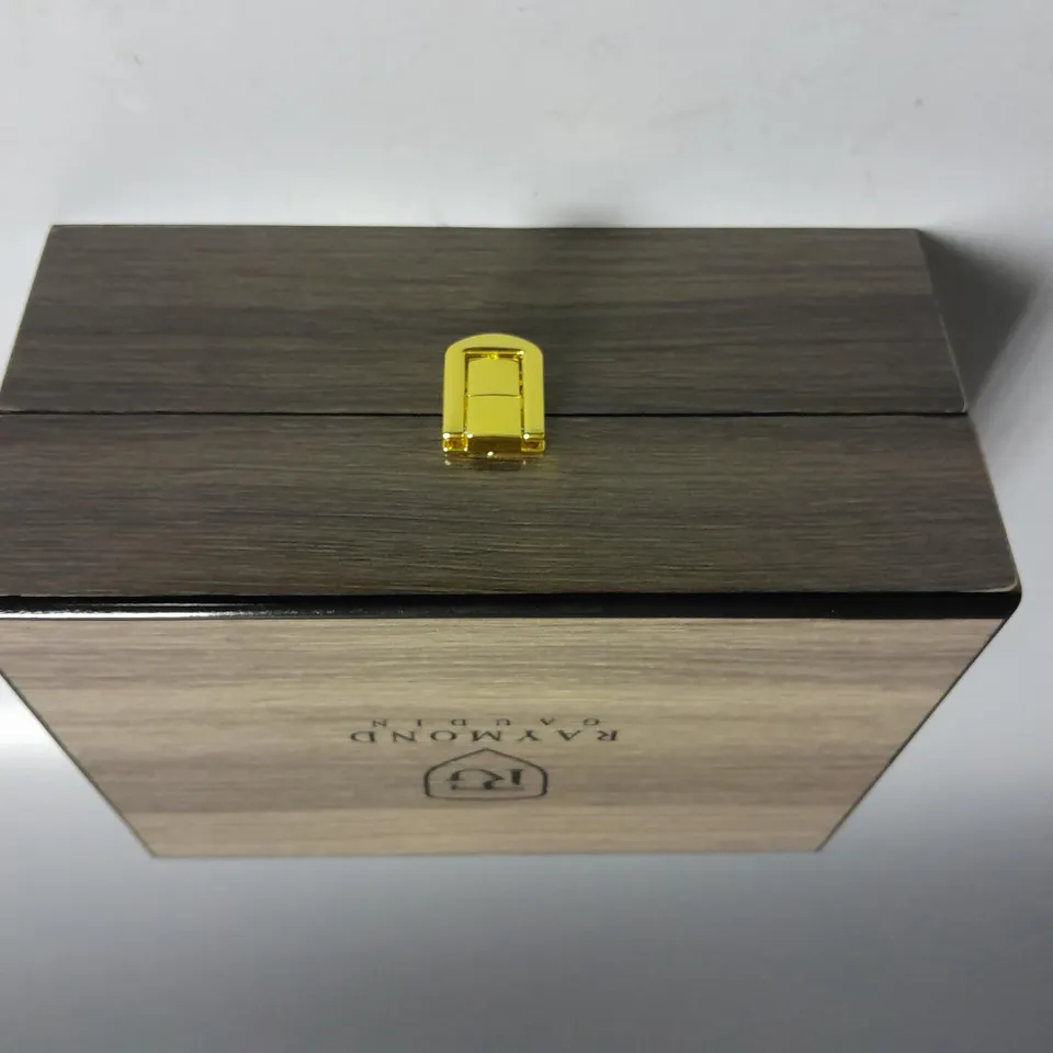 BOXED GENTS RAYMOND GAUDIN STAINLESS STEEL WATCH