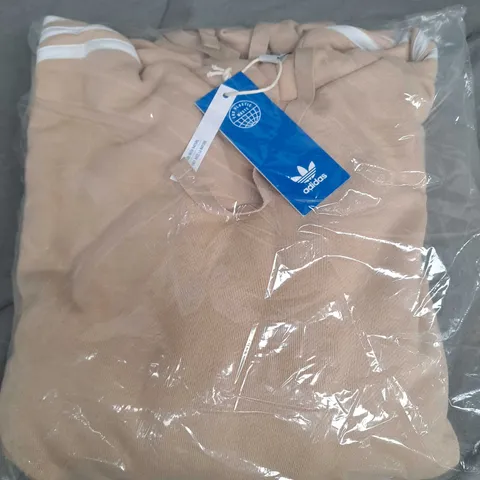 BAGGED ADIDAS PARLAY HOODIE IN BEIGE - UK MEDIUM