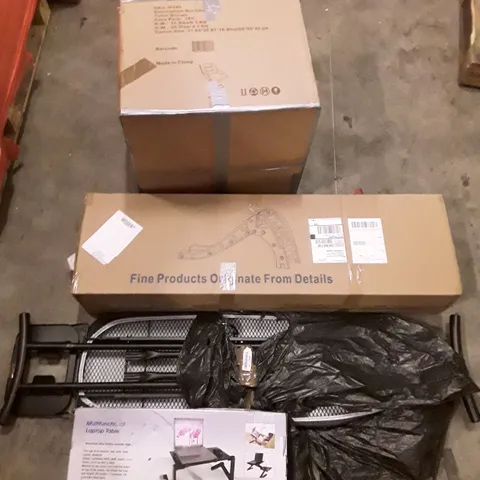 PALLET OF ASSORTED PRODUCTS INCLUDING BAR CHAIR, IRONING BOARD, MULTIFUNCTIONAL LAPTOP TABLE, KIDS SLIDE