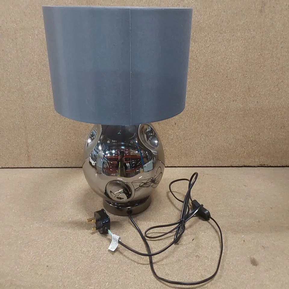 DESIGNER TABLE LAMP WITH GREY SHADE 