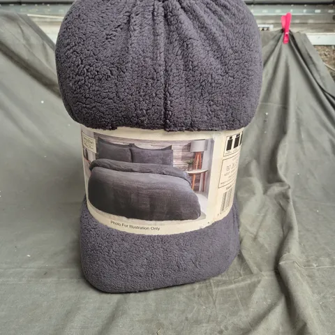 TEDDY FLEECE SUPER KING DUVET SET