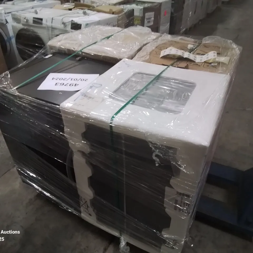 PALLET OF APPROXIMATELY 4 UNPROCESSED RAW RETURN WHITE GOODS TO INCLUDE;