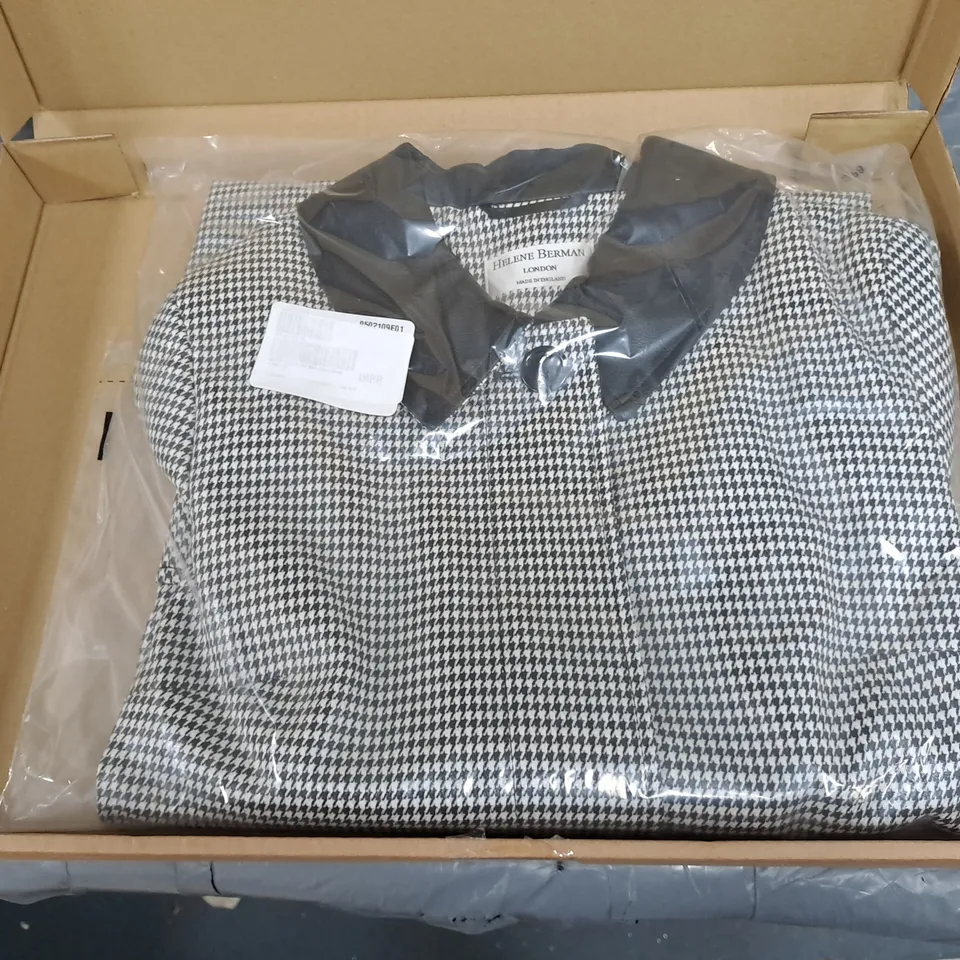HELENE BERMAN MONOCHROME JACKET SIZE 16 