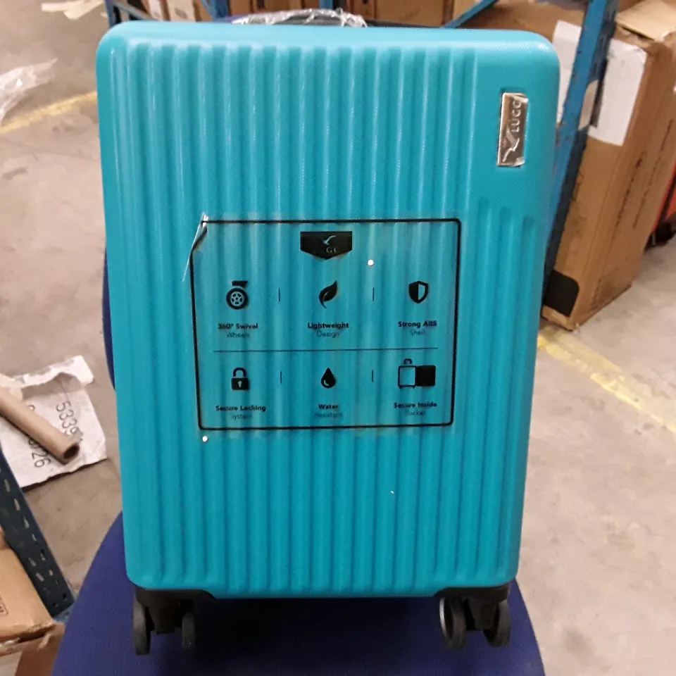 UNBOXED KEPLIN LUGG SMALL SIZE TRAVEL LUGGAGE WITH WHEELS SECURE LOCK SYSTEM GREEN COLOUR