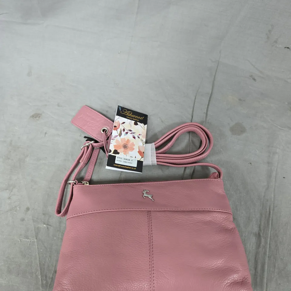 ASHWOOD LUXURY LEATHER HANDBAG – STYLE DUBLIN-A, CAMEO ROSSO 