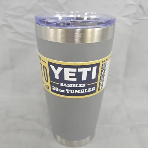 YETI RAMBLER 20 OZ TUMBLER – GRAPHITE (WITH LID)