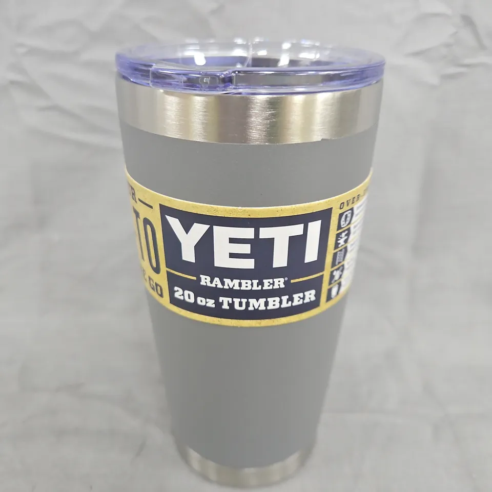 YETI RAMBLER 20 OZ TUMBLER – GRAPHITE (WITH LID)