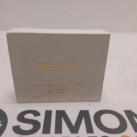 BOXED BELLAVITA LUXURY PERFUME GIFT SET FOR MEN 4 X 20ML