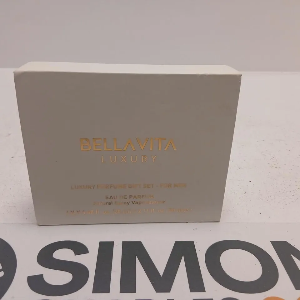 BOXED BELLAVITA LUXURY PERFUME GIFT SET FOR MEN 4 X 20ML