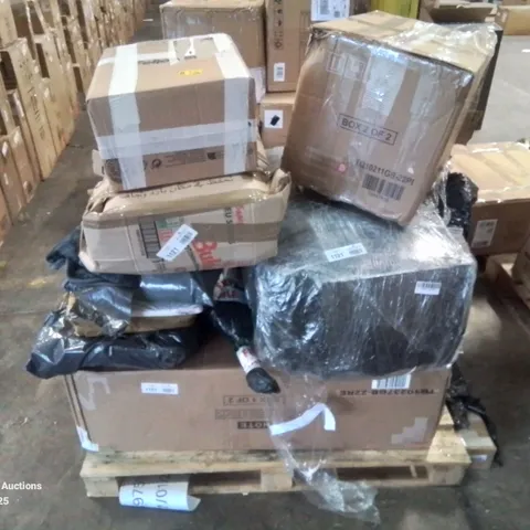 PALLET CONTAINING VARIOUS ASSORTED INCOMPLETE FURNITURE PARTS AND OTHER HOUSEHOLD ITEMS 