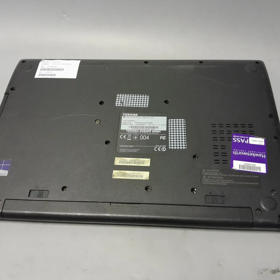 TOSHIBA SATELLITE PRO R50-B	15 INCH I3-4005U 1.70GHZ