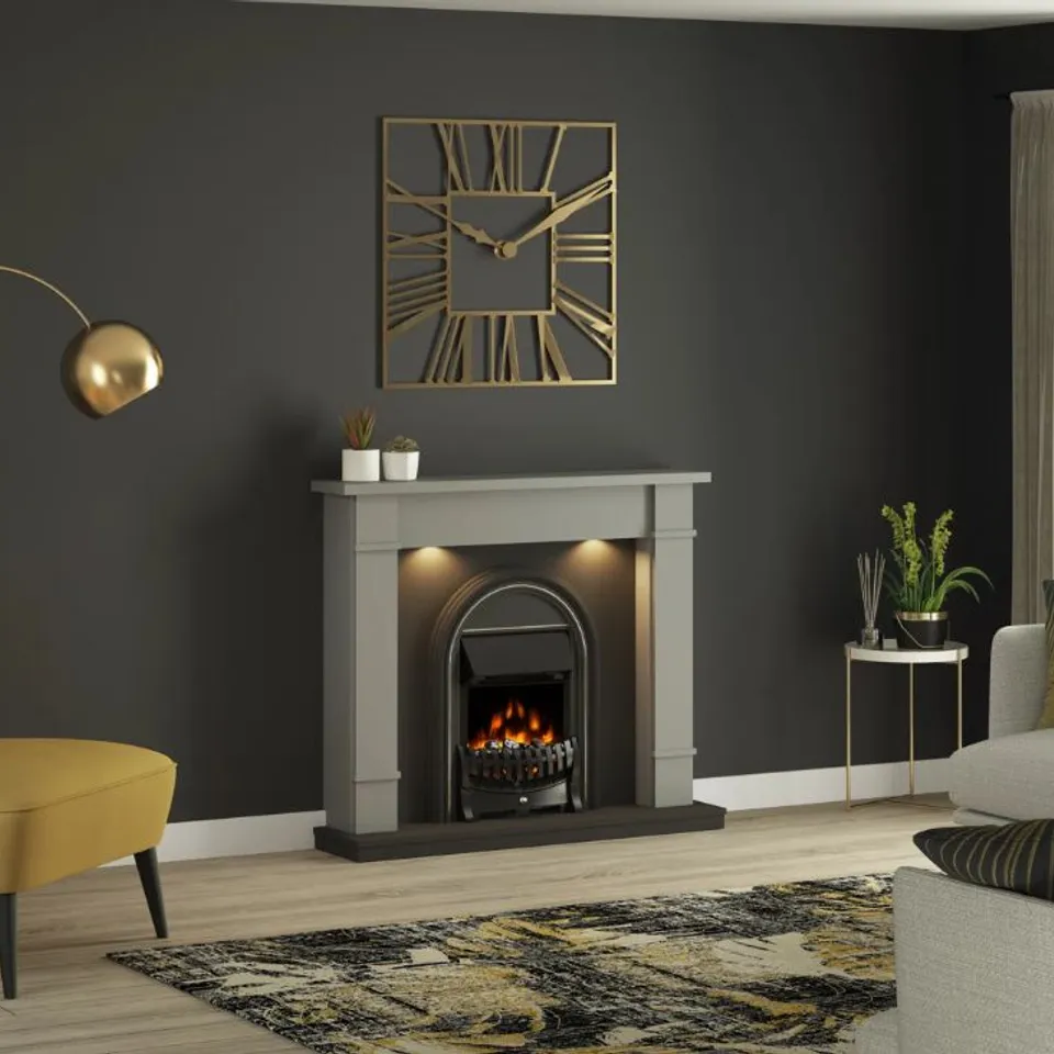 BOXED BROADWELL ELECTRIC FIREPLACE (1 BOX)