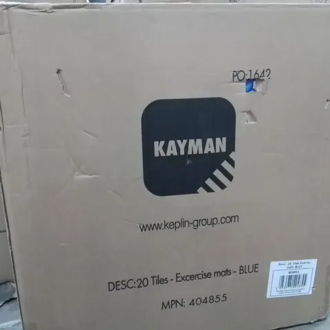BOXED KEPLIN 22 EXERCISE MATS BLUE