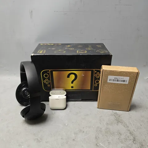 BOX OF APPROXIMATELY 20 ASSORTED BROKEN ITEMS TO INCLUDE - BEATS HEADPHONES , HP SPROCKET ETC