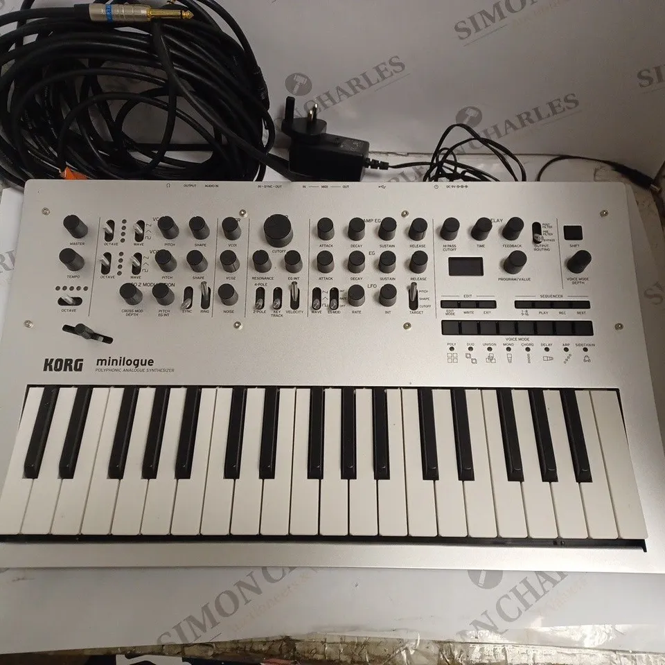 UNBOXED KORG MINILOGUE POLYPHONIC ANALOGUE SYNTHESISER