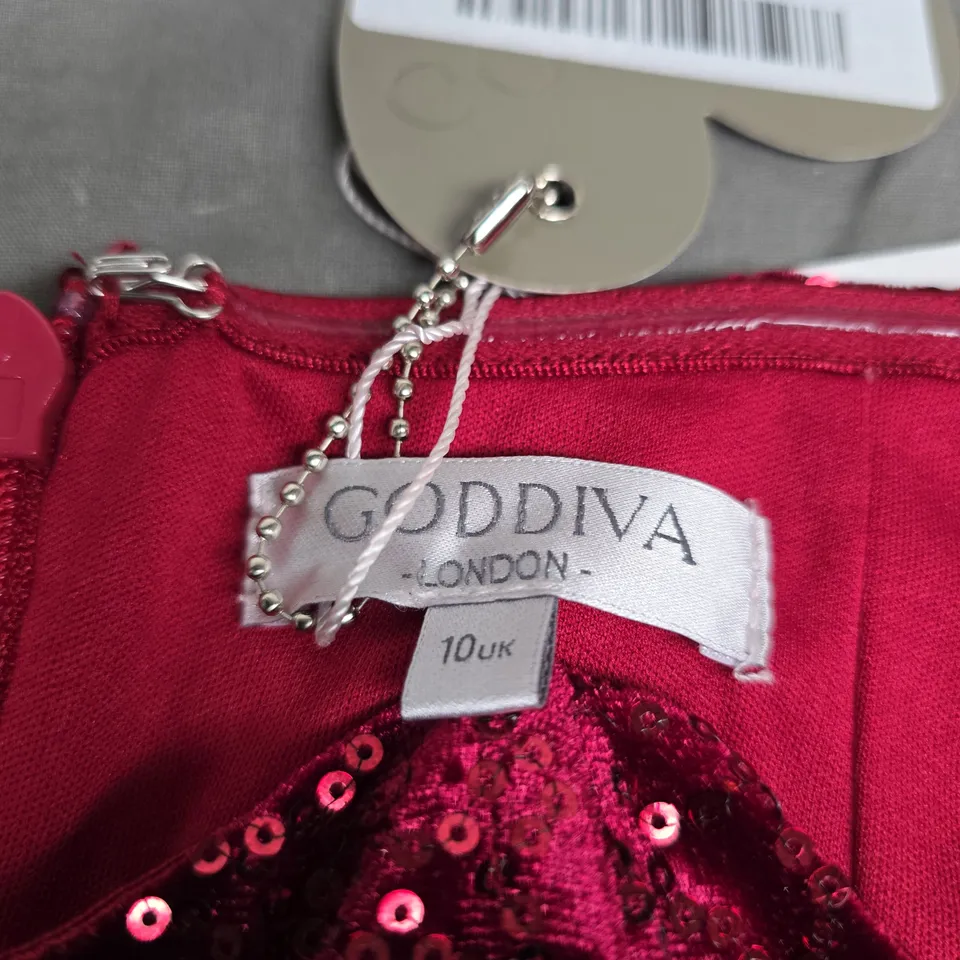 GODDIVA LONDON SEQUIN DRESS, UK SIZE 10