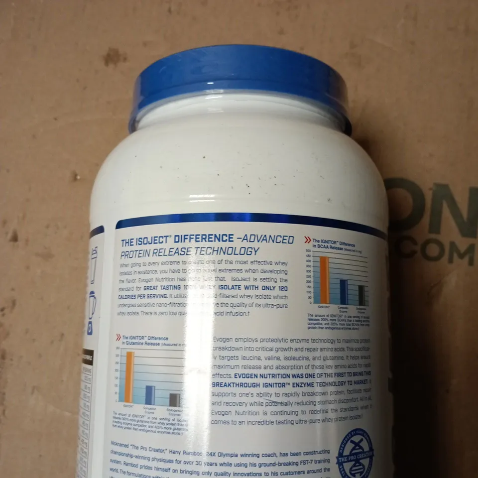 EVOGEN SPECIAL EDITION PROTEIN POWDER – TIRAMISU FLAVOUR, 800 G (25 G PROTEIN PER SERVING)