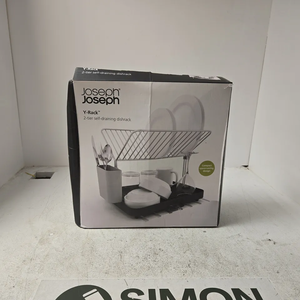 JOSEPH JOSEPH Y RACK SELF DRAINING DISHRACK BOXED