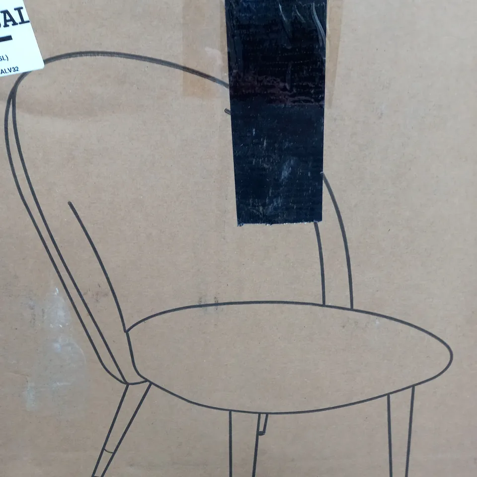 BOUCLE DINING CHAIRS SHEEP WOOL FEEL - COLLECTION ONLY  RRP £199