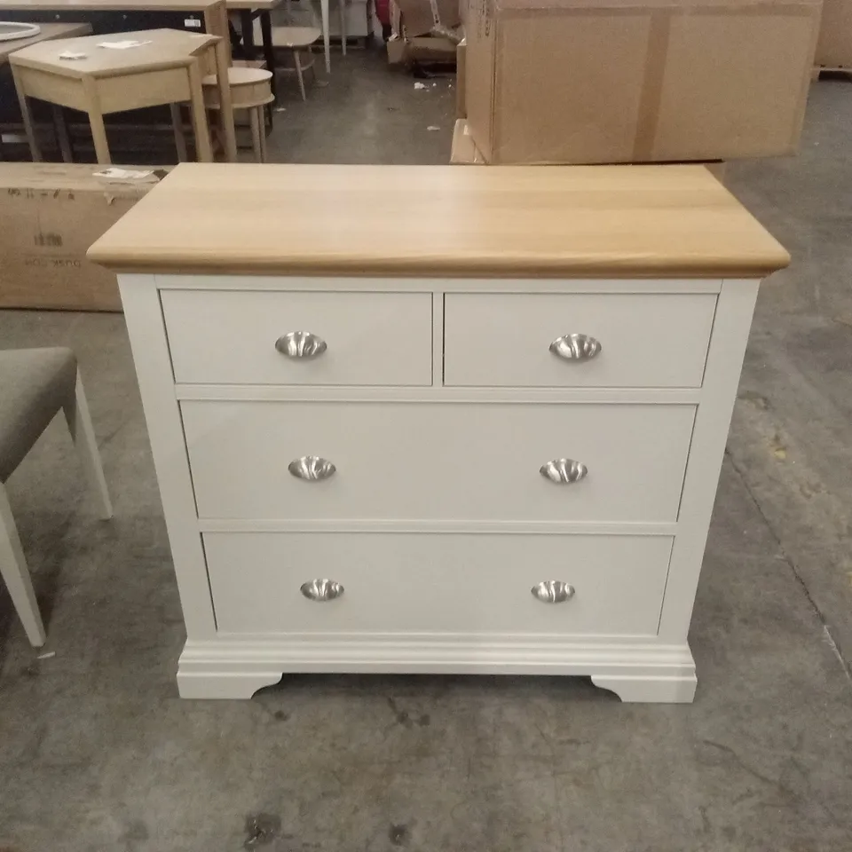QUALITY DESIGNER HAMPSTEAD TWO TONE 2+2 DRAWER CHEST