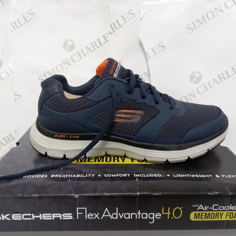 SKETCHERS TRAINER NAVY  SIZE 8 (MENS)