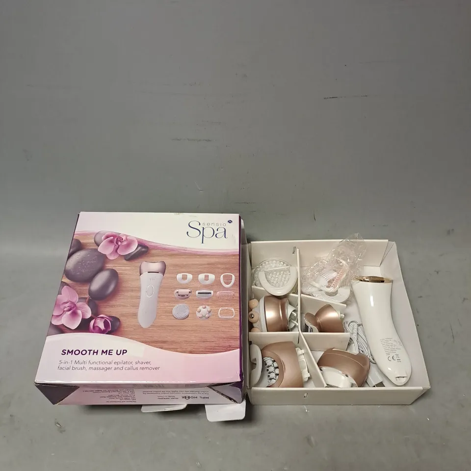 BOXED SENSIO SPA 5-IN-1 MULTI FUNCTIONAL EPILATOR DEVICE