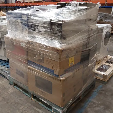 PALLET OF APPROXIMATELY 13 UNPROCESSED RAW RETURN MICROWAVES 