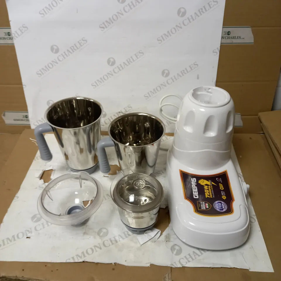 GEEPAS 750W 3-IN-1 MIXER GRINDER