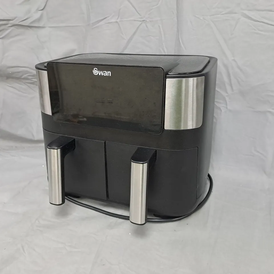 SWAN 7.6L DUAL AIR FRYER IN BLACK