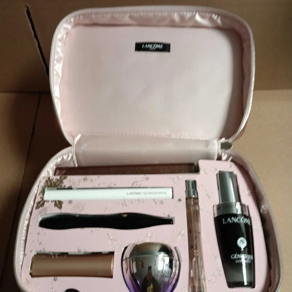 LANCOME BEAUTY GIFT SET TO INCLUDE LE VIE EST BELLE PURSE SPRAY, IDOLE CAFE CRUSH FACE PALETTE AND NIGHT CREAM