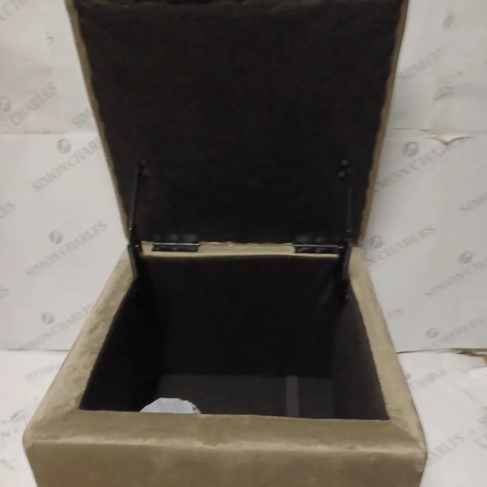 ALISON CORK SQUARE VELVET FOOT STOOL