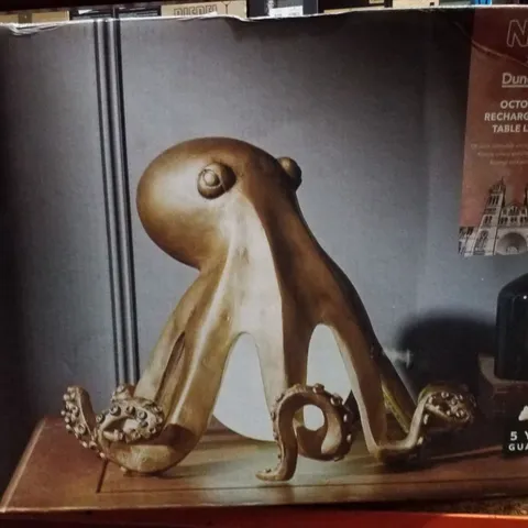 BOXED DUNELM OCTOPUS RECHARGEABLE TABLE LAMP
