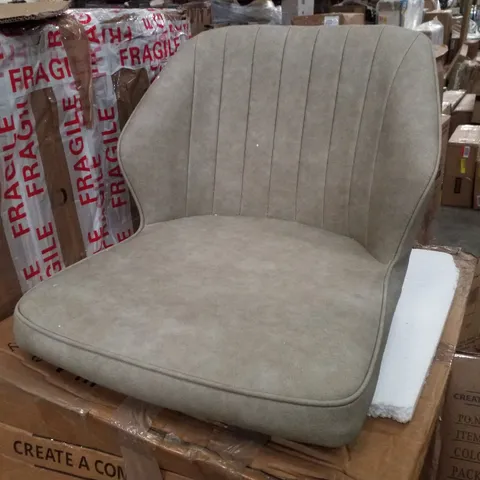 BOXED PAIR OF CREAM DINING CHAIRS