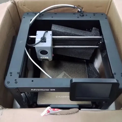 BOXED FLASHFORGE ADVENTURER 5M 3D PRINTER. 