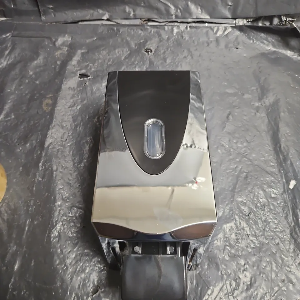 SAVONA SOAP DISPENSER – SET OF 3 (CHROME WITH BLACK FRONT)