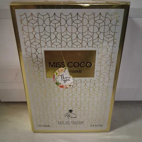 BOXED AND SEALED MISS COCO EAU DE PARFUM 100ML