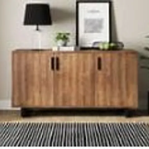 BOXED FREDDIE LARGE SIDEBOARD, RUSTIC WOOD EFFECT (1 BOX)