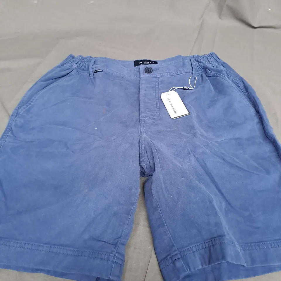 MR MARVIS THE ORIGINALS BLUE SHORTS - W34