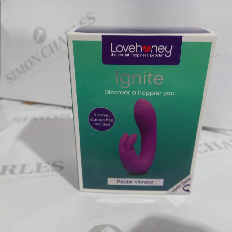 BOXED LOVEHONEY IGNITE RABBIT VIBRATOR