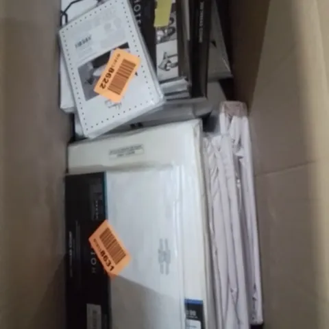 BOX CONTAINING APPROXIMATELY 15 UNITS OF BRAND NEW PILLOW CASES AND BEDDING SHEETS