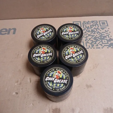 BOX OF APPROXIMATLEY 95 X COCK GREASE MEDIUM HOLD HAIR POMADE X PLUS 50G
