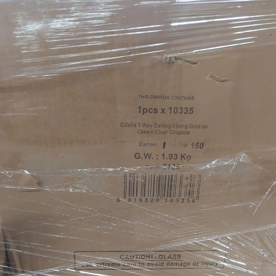 PALLET CONTAINING A VERY LARGE QUANTITY OF ASSORTED LIGHTING ITEMS