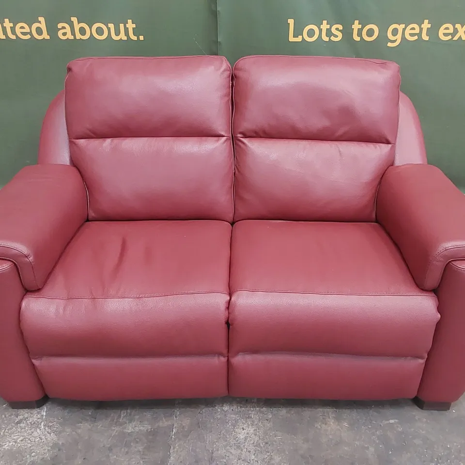 QUALITY DESIGNER ITALIAN MADE PARMA 2 SEATER LEATHER LOVESEAT SOFA