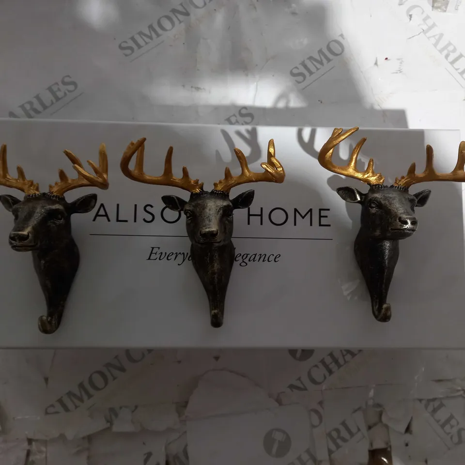BOXED ALISON CORK SET OF 3 WALL HOOKS WITH GIFT BOX