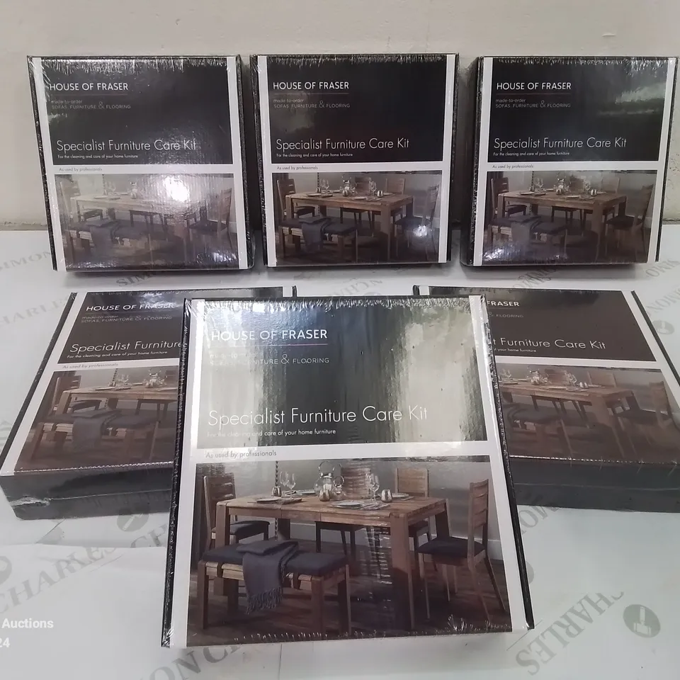 BOX CONTAINING 6 BOXED HOUSE OF FRASER SPECIALIST FURNITURE CARE KITS