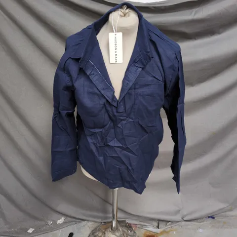 HUDSON & MARK NAVY SHIRT  – MEN'S CLOTHING =SIZE UNSPECIEFIED