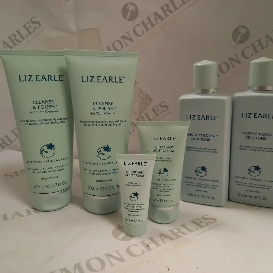 LOT OF APPROXIMATELY 6 LIZ EARL SKINCARE PRODUCTS 